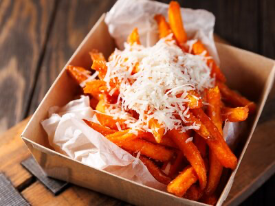 Батат фри с пармезаном