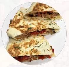 Кесадилья с беконом