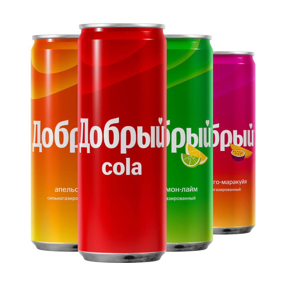 Лимонад Добрый  Ж/Б в ассортименте (0,33л)