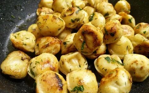 Жареные пельмешки