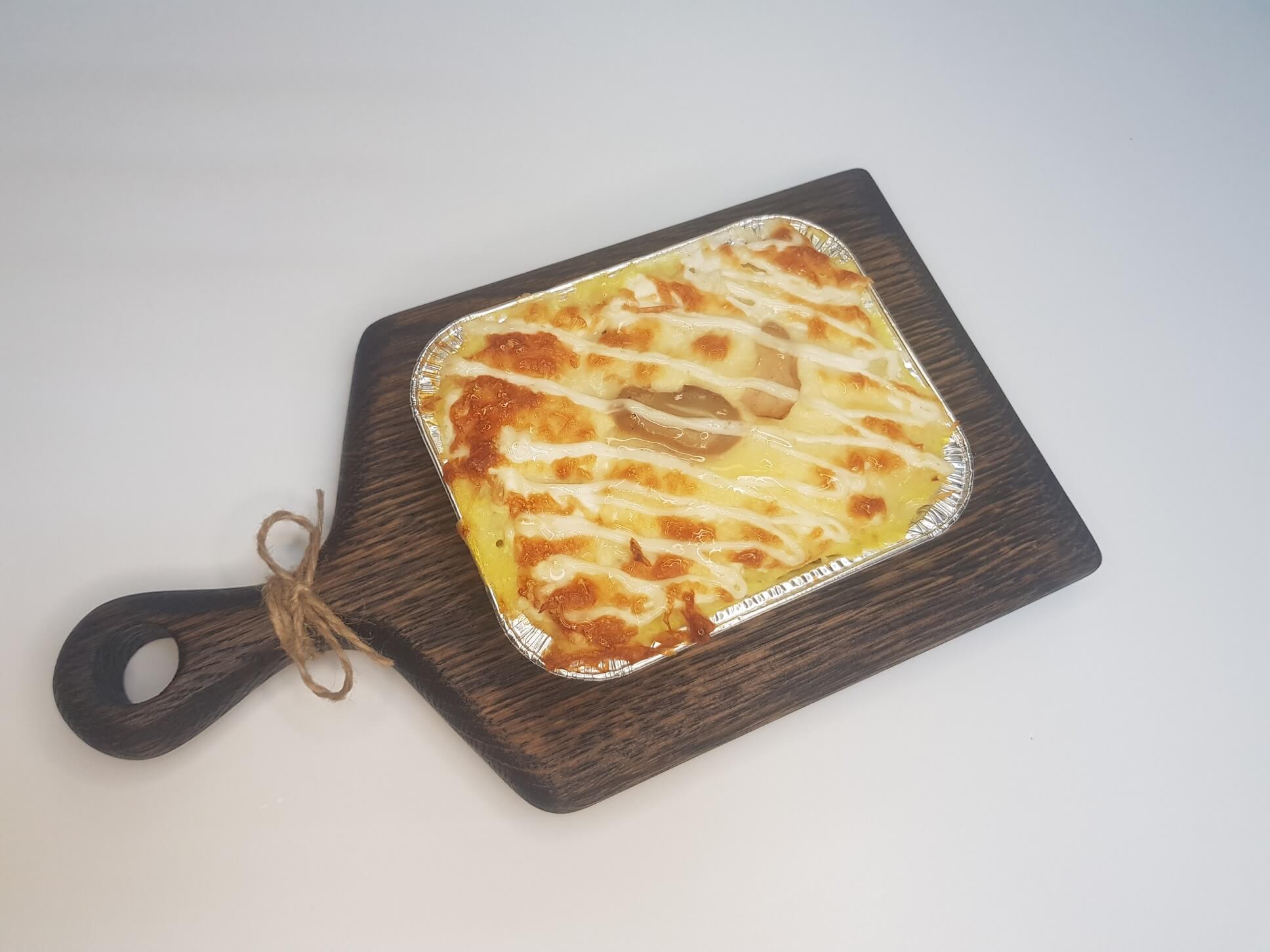 Запеканка с курицей и грибами