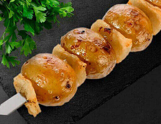 Молодой картофель с салом, 100 гр.