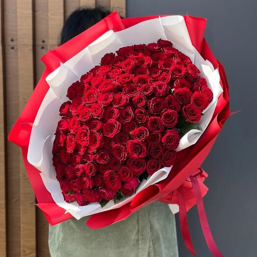 101 Роза большой букет