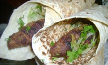 Люля-кебаб из говядины в лаваше 300 гр