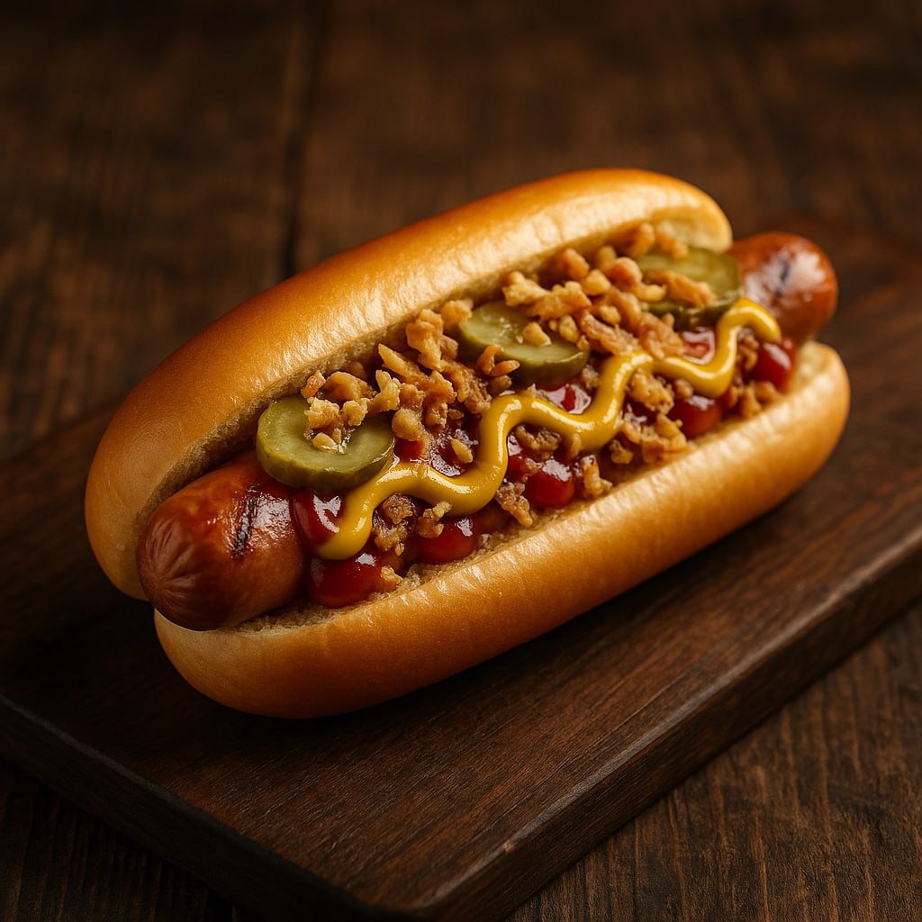 Хот дог открытый куриный