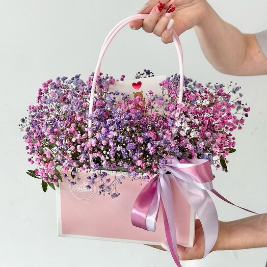 Композиция из гипсофилы «Микс»