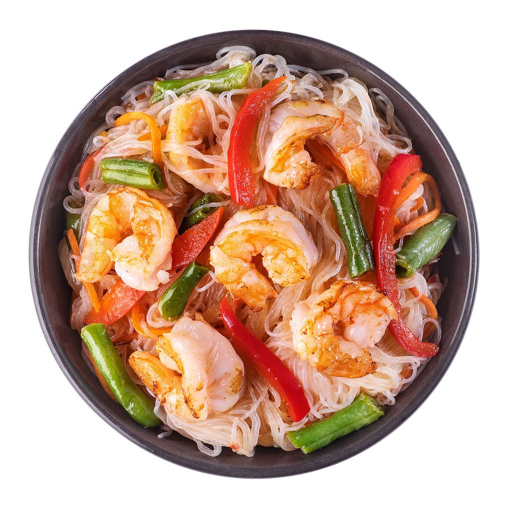 Фунчоза С Креветками И Овощами