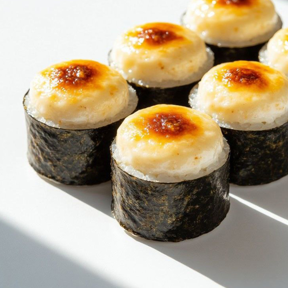 Роллы "Лосось и Креветка" запеченные