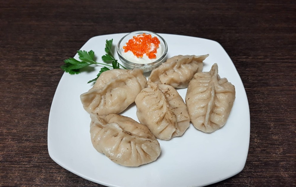 Пельмени по-дальневосточному с красной рыбой