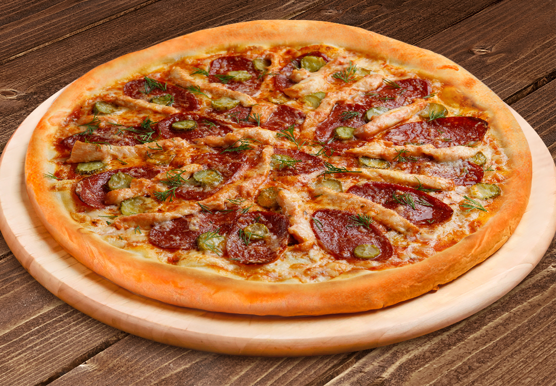 Пицца Зенит 30 см на тонком тесте