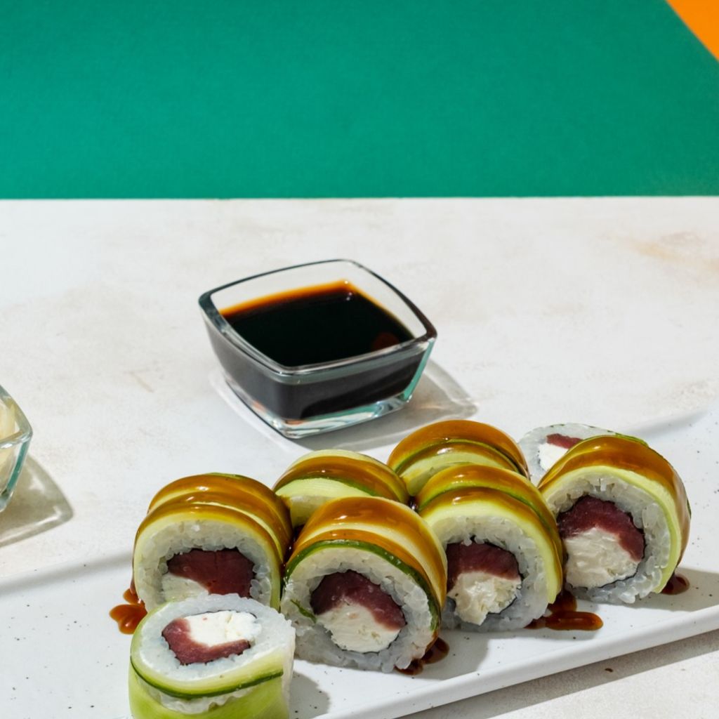 Грин ролл с тунцом