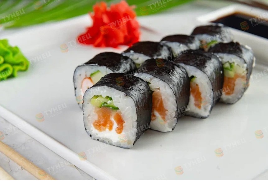 Мини микс с лососем и креветкой