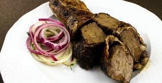 Шашлык из печени молодого теленка