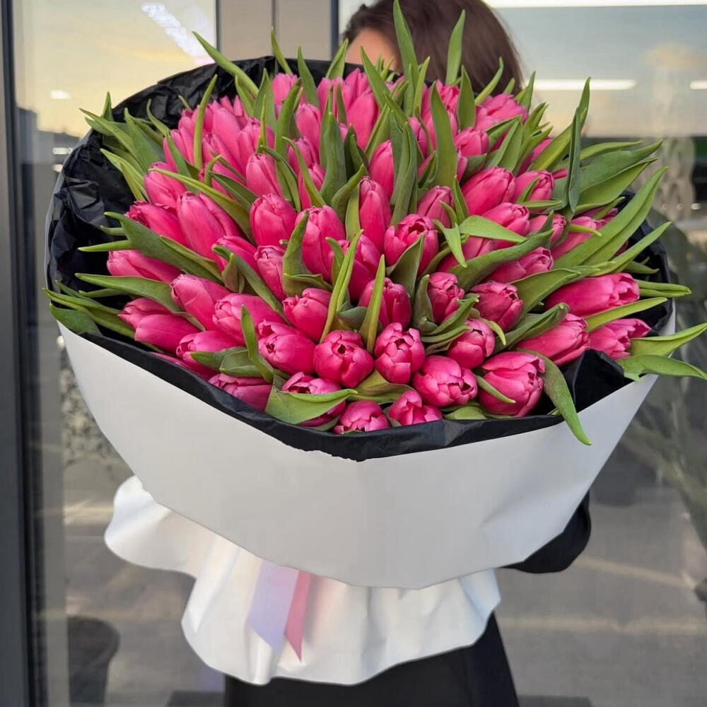 101 тюльпан с доставкой