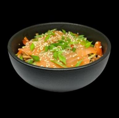 Удон с лососем