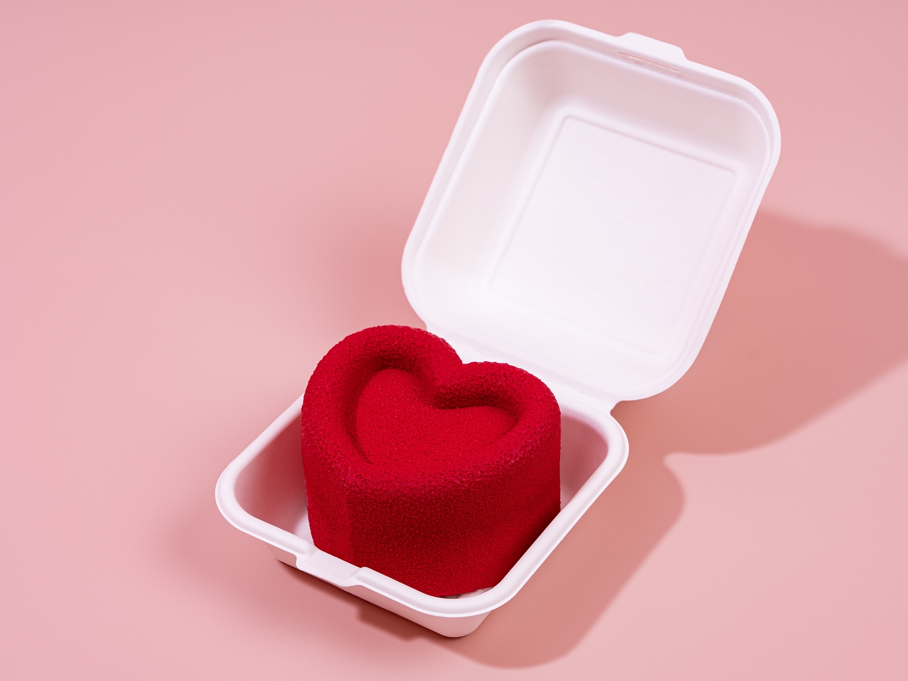 Бенто-торт муссовый Вишневое сердце