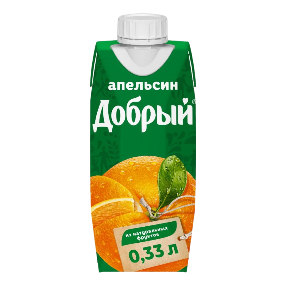 Сок добрый апельсин 0,33 л