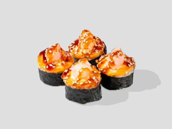 Запеченная калифорния с креветкой 4 шт.