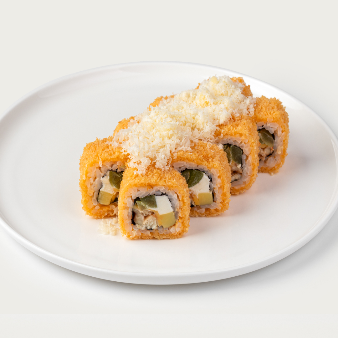 Тёплый ролл четыре сыра