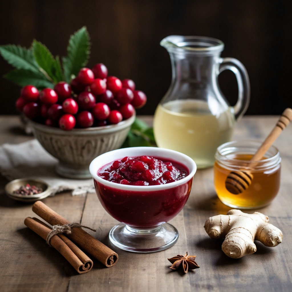 Брусничный соус к мясу