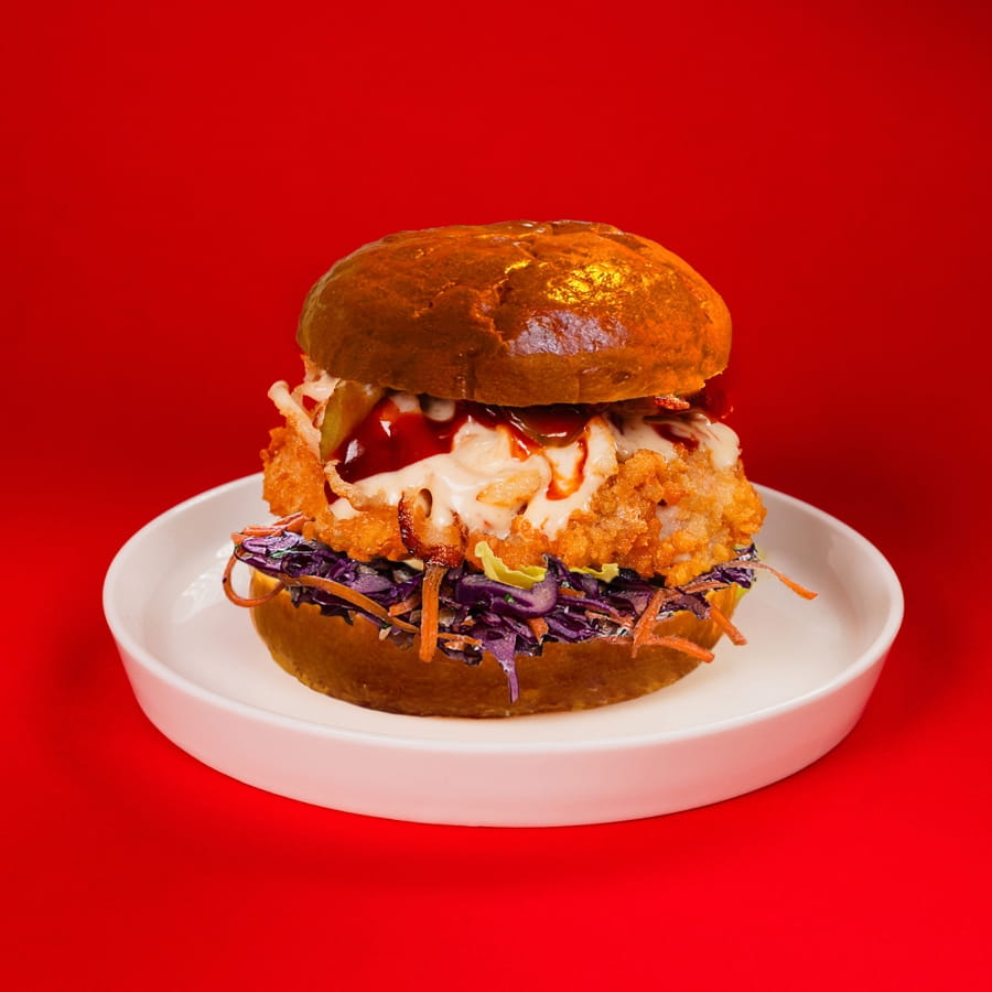 Бургер с хрустящей курицей