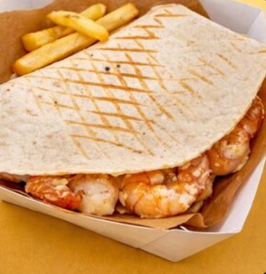 Тортилья с креветками