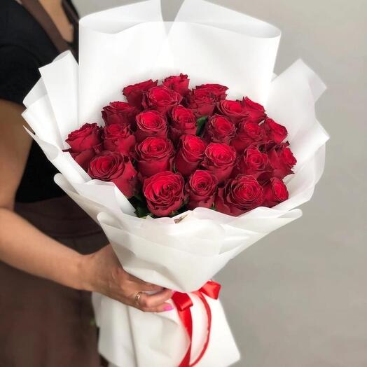 Букет роз красных 
