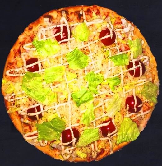 Пицца Цезарь с курицей средняя