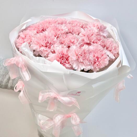 Букет «Бантики» из сортовых диантусов