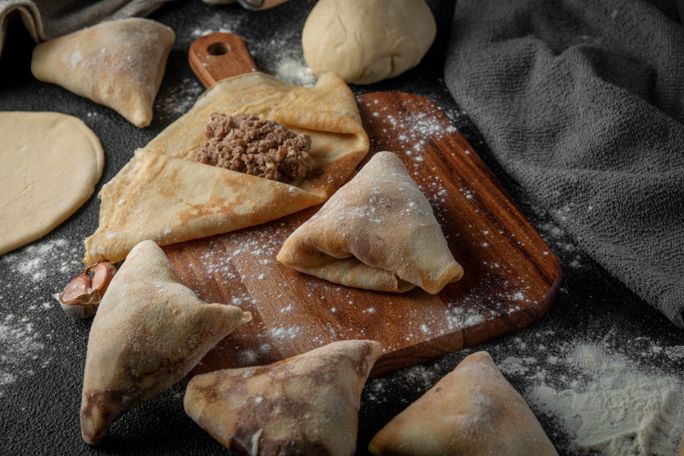 Блинчики с мясом
