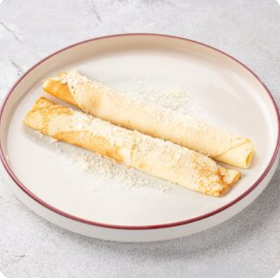 Блинчики с сыром и ветчиной