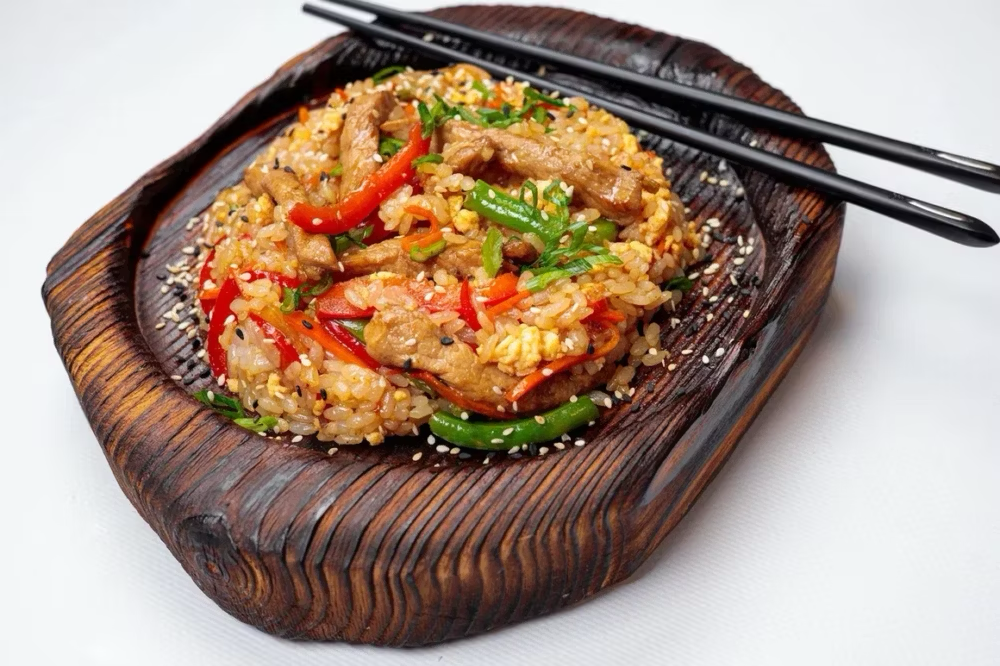 Тяхан со свининой