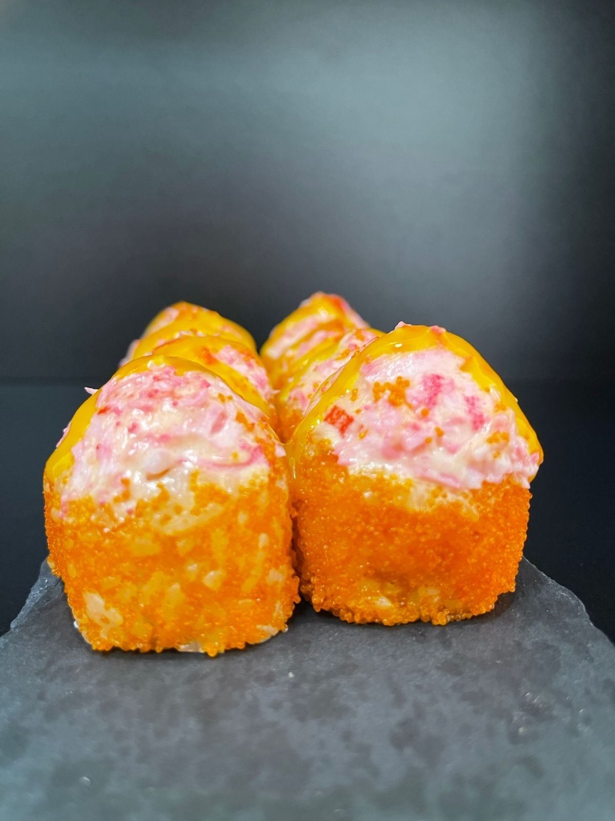 Запеченная креветка-манго