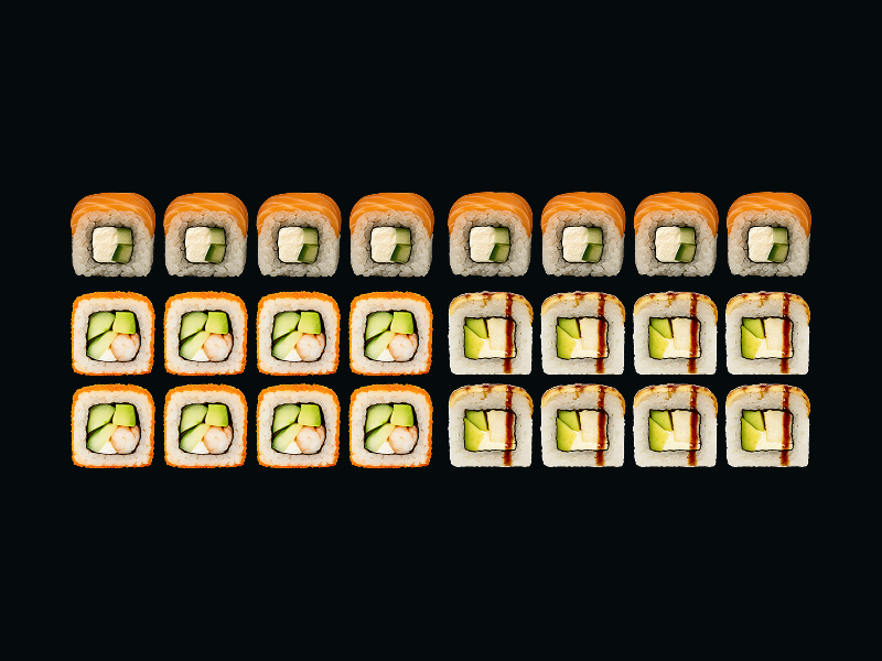 CH сет "Китамерика" роллов 24 шт.