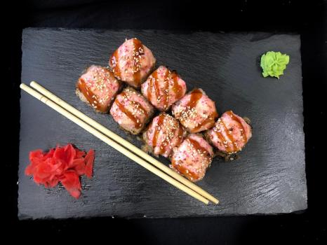 Запеченный с курицей