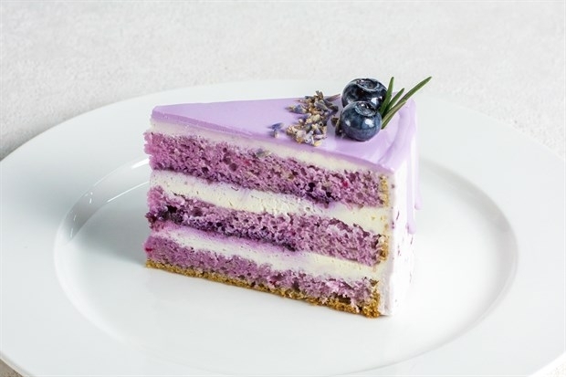 Торт"Лаванда-черника"