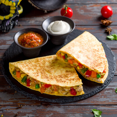 Кесадилья с курицей