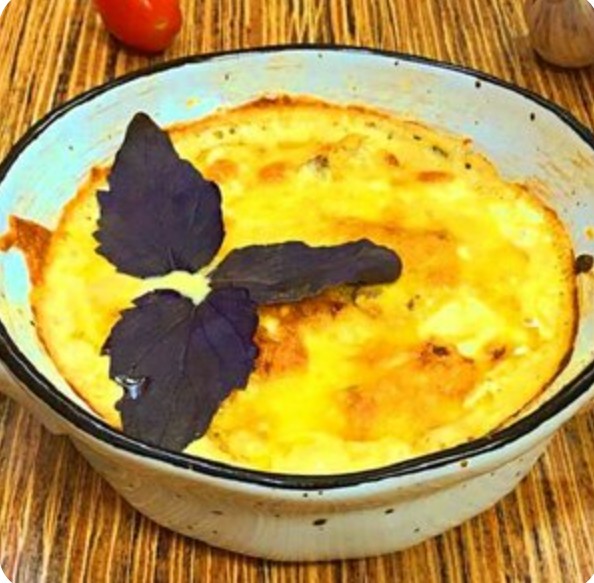 Картофель, шампиньоны, брокк и ветчина