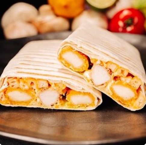 Шаурма с куриными и сырными палочками