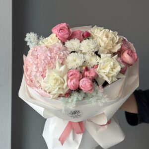 Сборный нежный букет «Розовая лагуна»