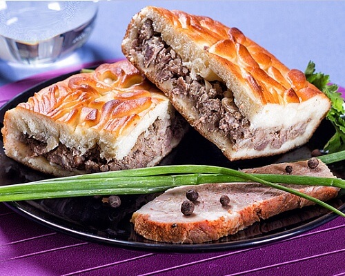 Кулебяка с мясом