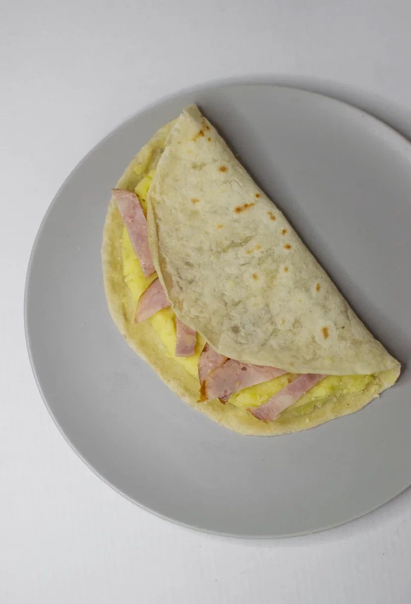 Кыстыбый с картофелем и куриной Ветчиной