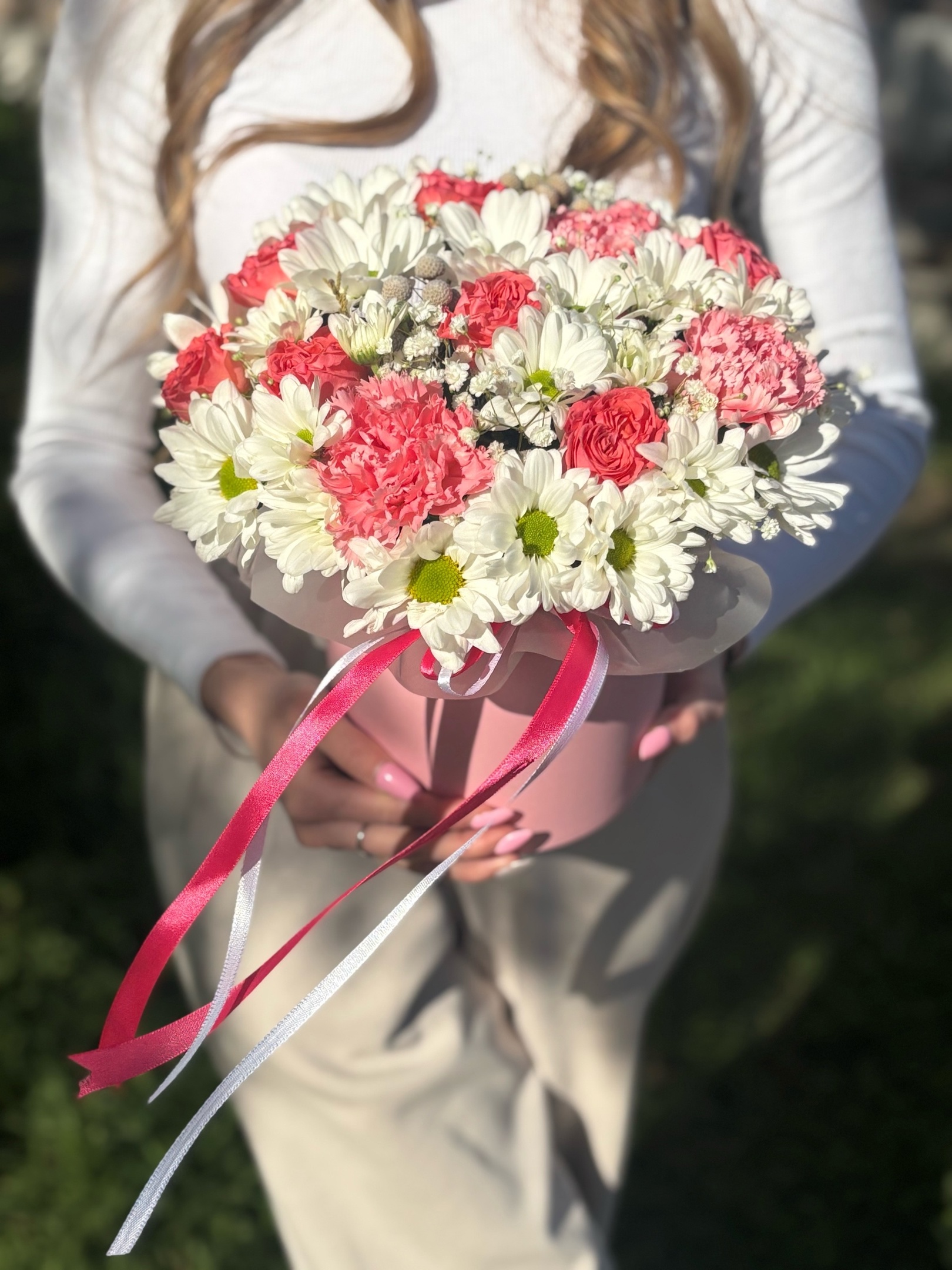 Цветы в коробке 