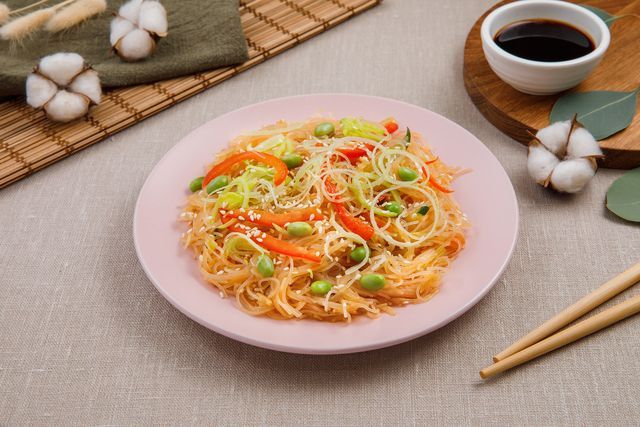 Лапша Фунчеза с овощами