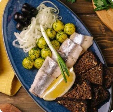 Сельдь с картофелем