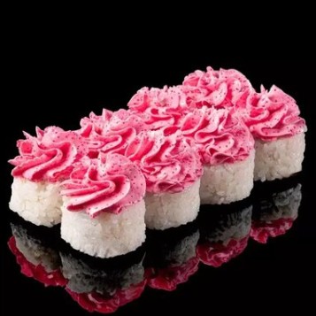 Лава с жареным лососем