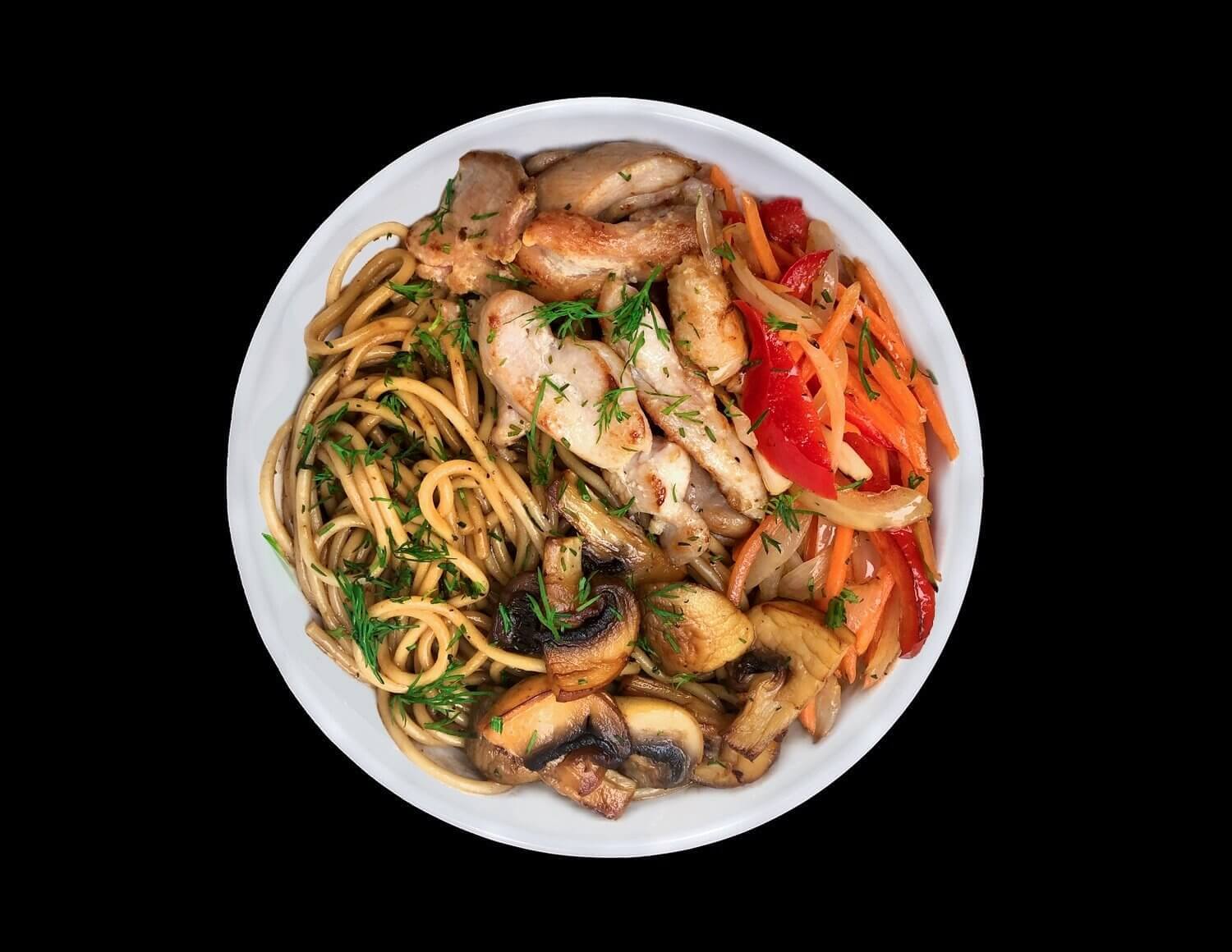 Паста Бангкок с курицей