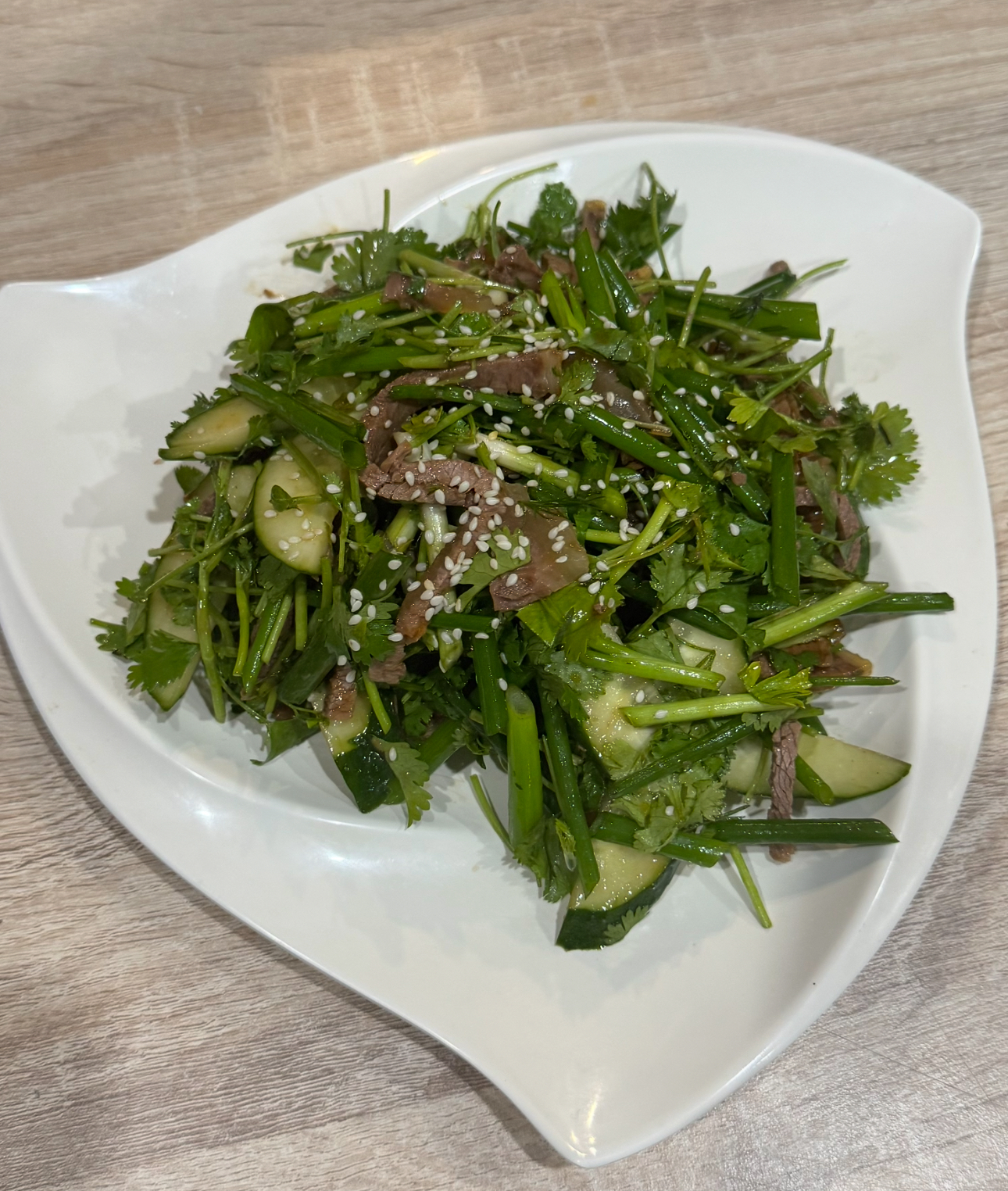 Салат Березка с говядиной 