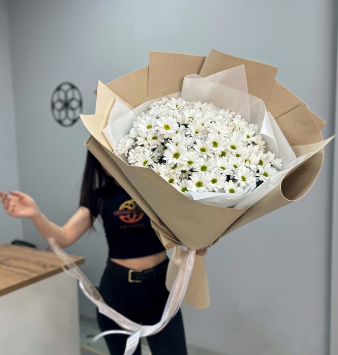 Вау-букет из ромашек 