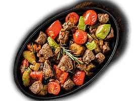 Баранина с овощами